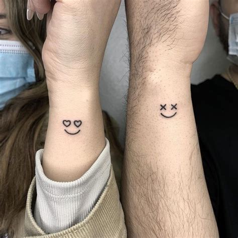 couple tattoo ideas small|minimalist couple tattoo with meaning.